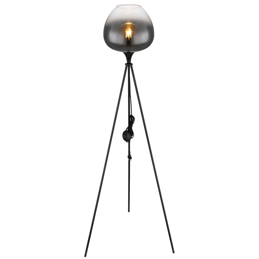 Globo - Lampadaire 1xE27/60W/230V noir