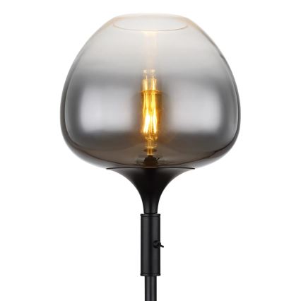 Globo - Lampadaire 1xE27/40W/230V noir