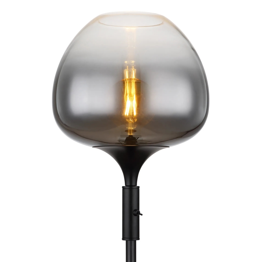 Globo - Lampadaire 1xE27/40W/230V noir