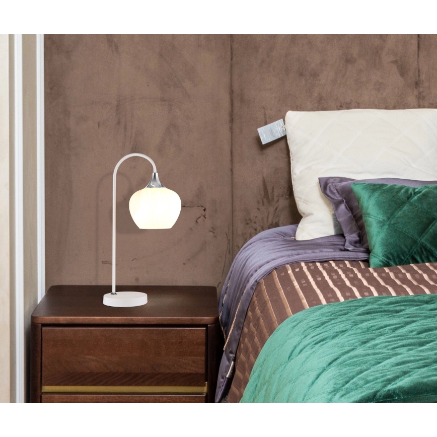 Globo - Lampe de table 1xE27/40W/230V blanc