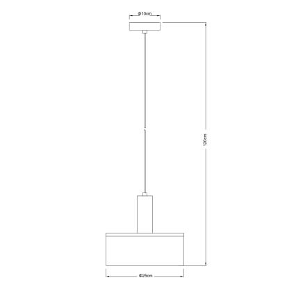 Globo - Suspension filaire 1xE27/15W/230V