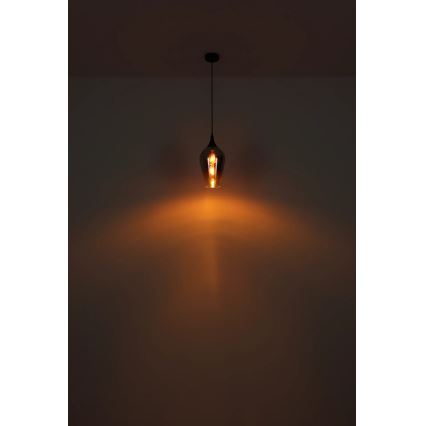 Globo - Suspension filaire 1xE27/60W/230V d. 18 cm noir