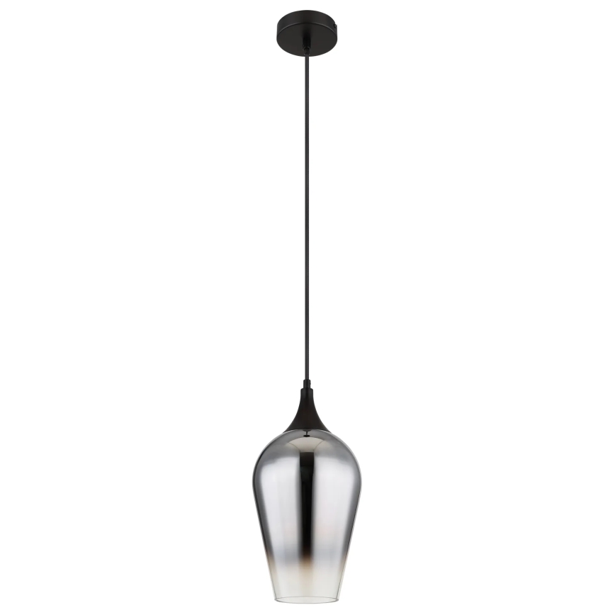 Globo - Suspension filaire 1xE27/60W/230V d. 18 cm noir