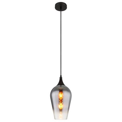 Globo - Suspension filaire 1xE27/60W/230V d. 18 cm noir