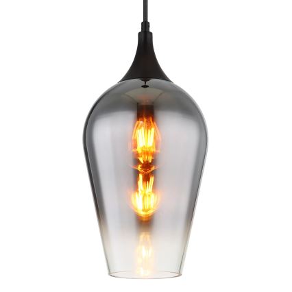 Globo - Suspension filaire 1xE27/60W/230V d. 18 cm noir