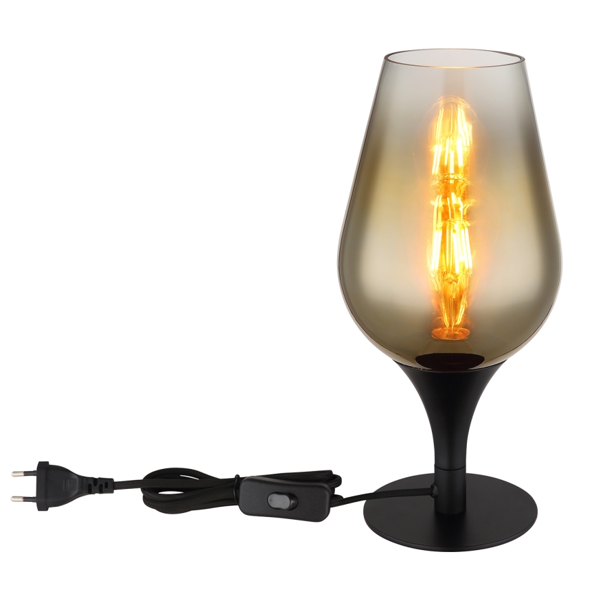 Globo - Lampe de table 1xE27/40W/230V d. 15 cm doré