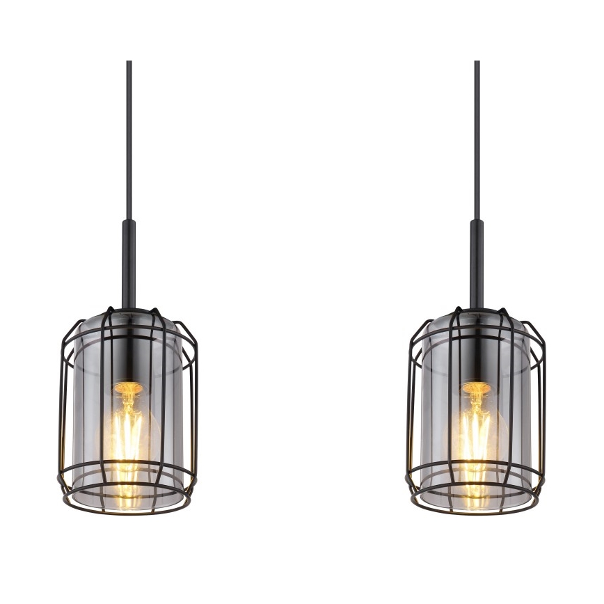 Globo - Suspension filaire 3xE27/60W/230V