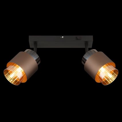 Globo - Spot 2xE27/40W/230V noir/bronze