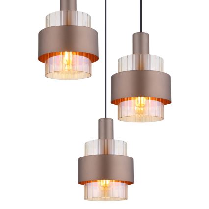 Globo - Suspension sur câble 3xE27/60W/230V