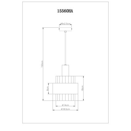 Globo - Suspension filaire 1xE27/60W/230V d. 18,5 cm