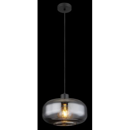 Globo - Suspension filaire 1xE27/40W/230V d. 28 cm gris