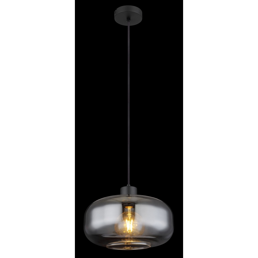 Globo - Suspension filaire 1xE27/40W/230V d. 28 cm gris