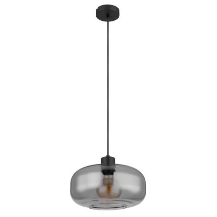 Globo - Suspension filaire 1xE27/40W/230V d. 28 cm gris