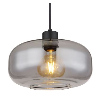 Globo - Suspension filaire 1xE27/40W/230V d. 28 cm gris