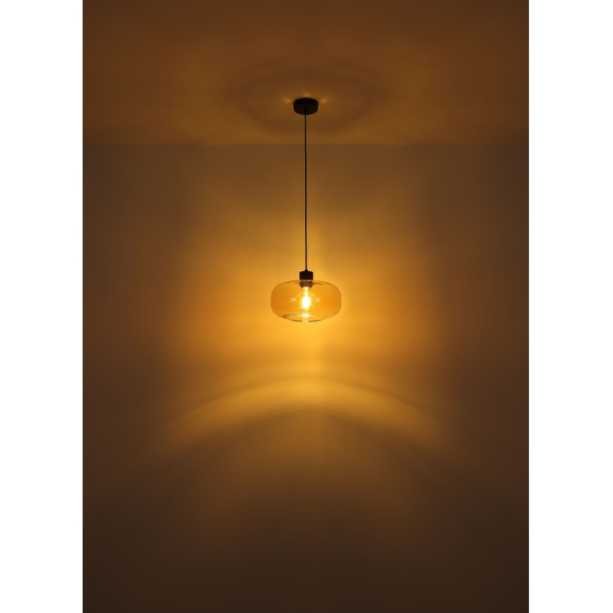 Globo - Suspension filaire 1xE27/40W/230V d. 28 cm transparent