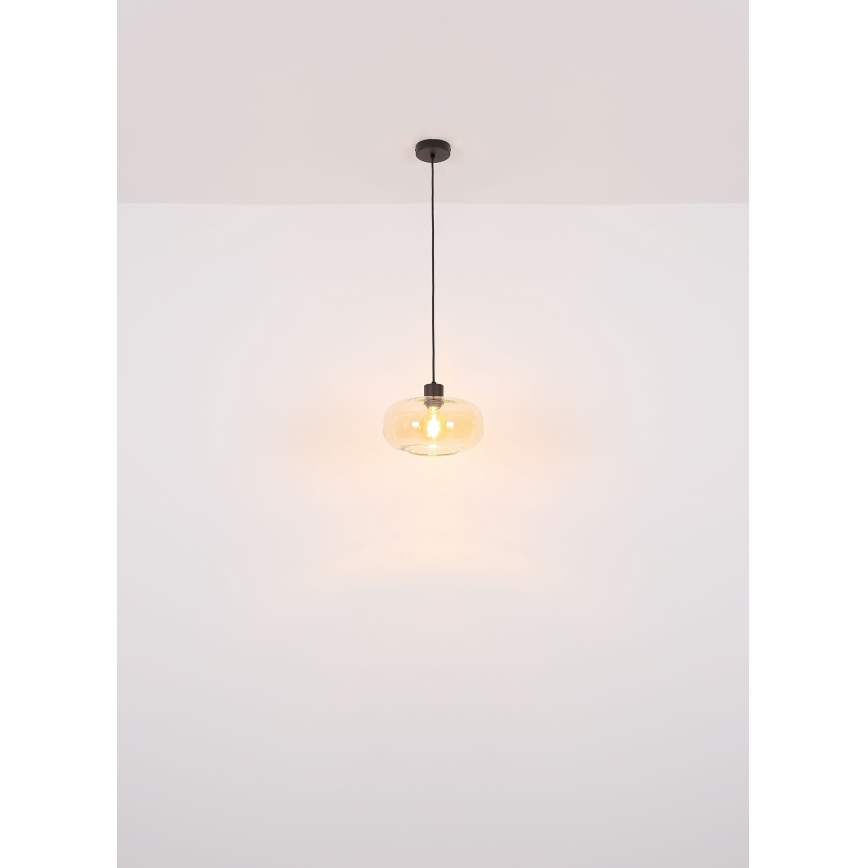 Globo - Suspension filaire 1xE27/40W/230V d. 28 cm transparent