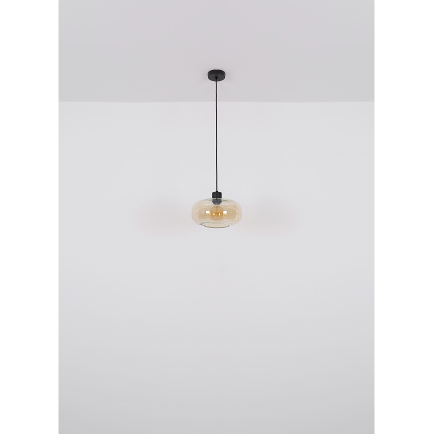 Globo - Suspension filaire 1xE27/40W/230V d. 28 cm transparent