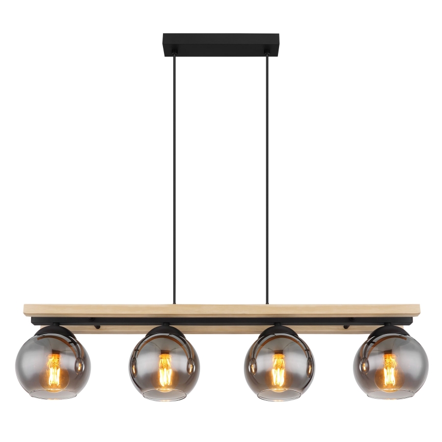Globo - Suspension filaire 4xE27/25W/230V pin