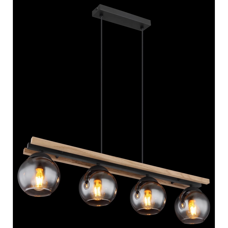 Globo - Suspension filaire 4xE27/25W/230V
