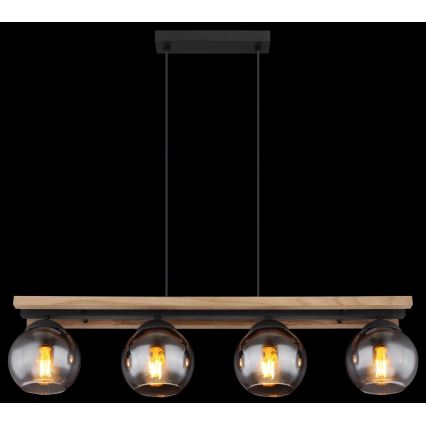 Globo - Suspension filaire 4xE27/25W/230V