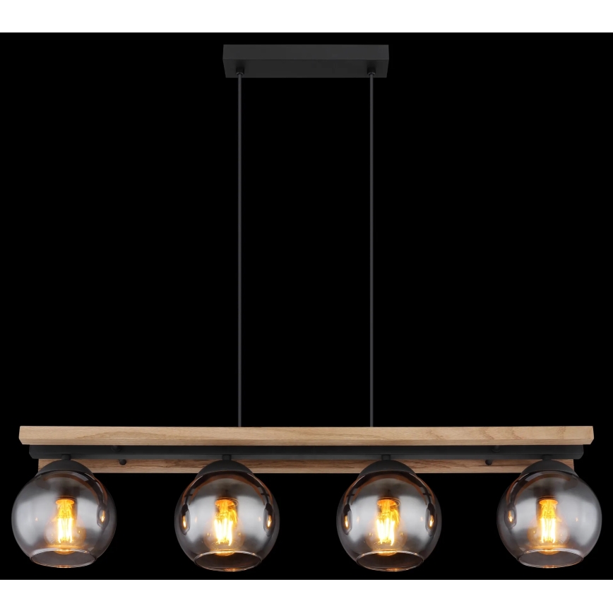 Globo - Suspension filaire 4xE27/25W/230V