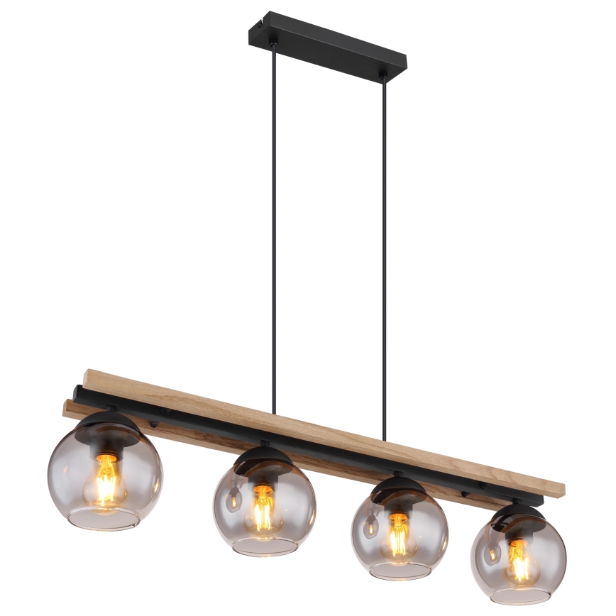 Globo - Suspension filaire 4xE27/25W/230V