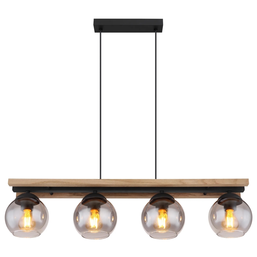 Globo - Suspension filaire 4xE27/25W/230V