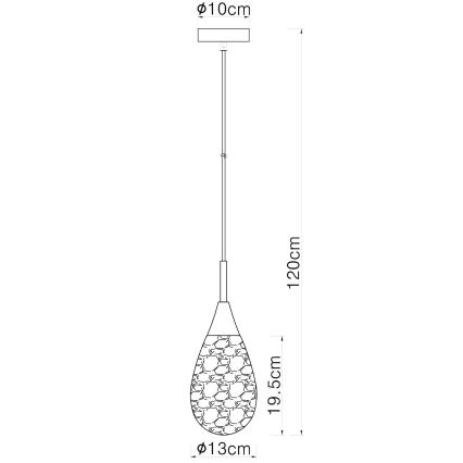 Globo - Suspension filaire 1xE14/9W/230V