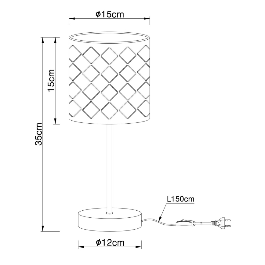 Globo - Lampe de table 1xE14/40W/230V