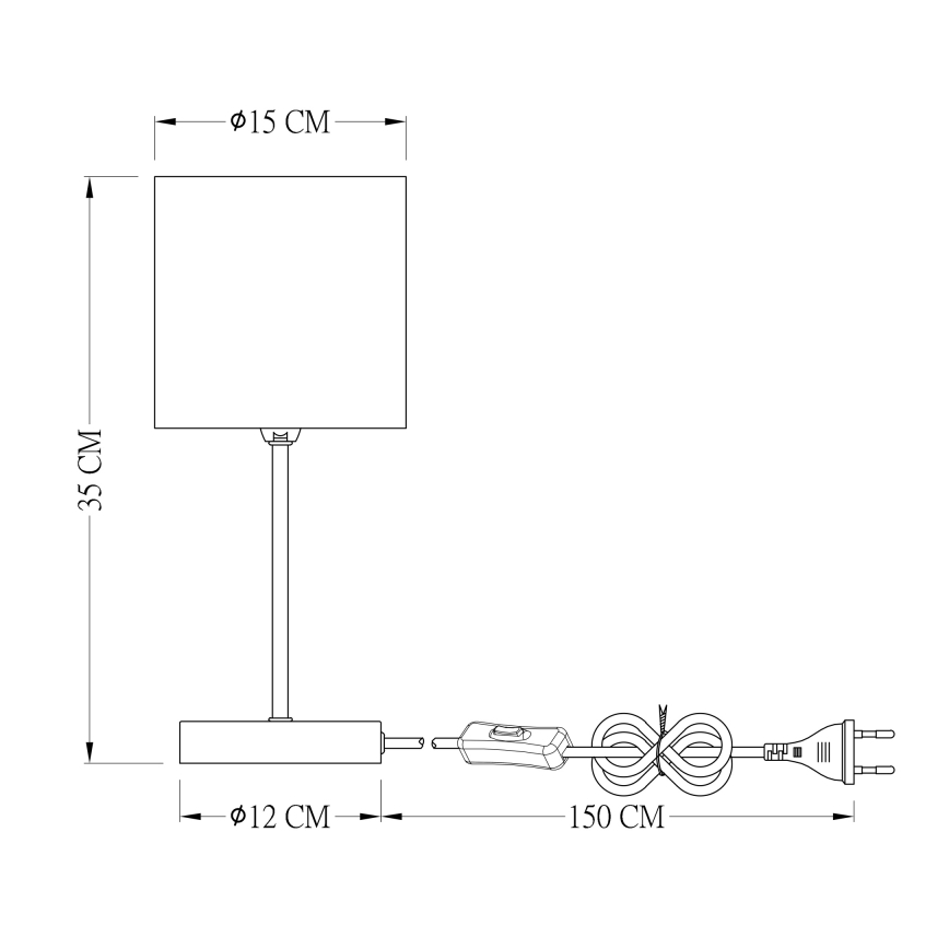 Globo - Lampe de table 1xE14/25W/230V