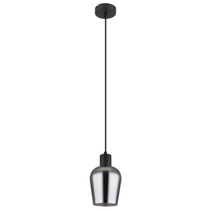 Globo - Suspension filaire 1xE27/40W/230V d. 13,5 cm noir