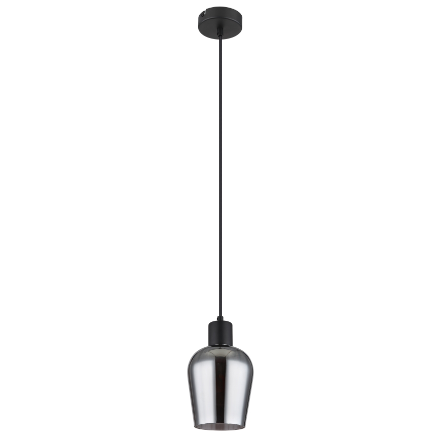 Globo - Suspension filaire 1xE27/40W/230V d. 13,5 cm noir