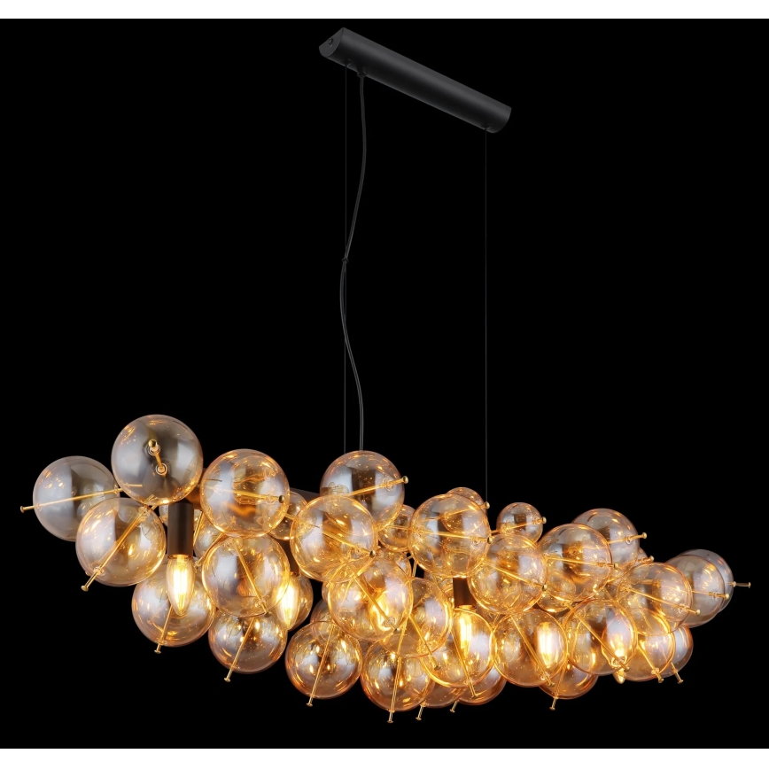 Globo - Suspension sur câble 6xE14/25W/230V dorée