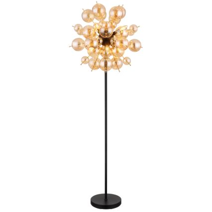 Globo - Lampadaire 6xE14/25W/230V marron/fumé