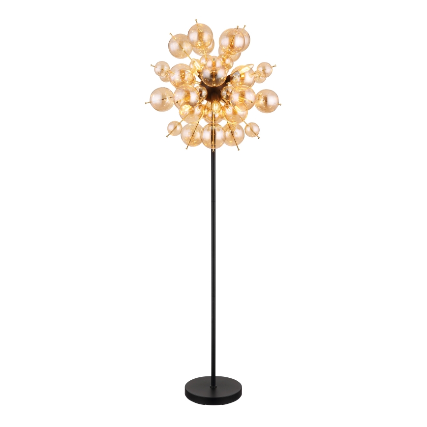 Globo - Lampadaire 6xE14/25W/230V marron/fumé