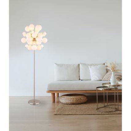 Globo - Lampadaire 6xE14/25W/230V blanc