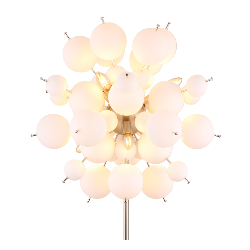 Globo - Lampadaire 6xE14/25W/230V blanc
