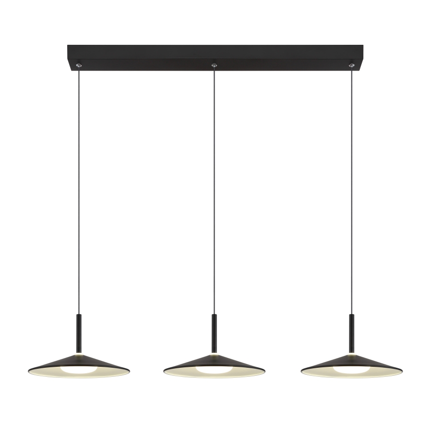 Globo - Suspension LED sur câble LED/24W/230V 4000K noir