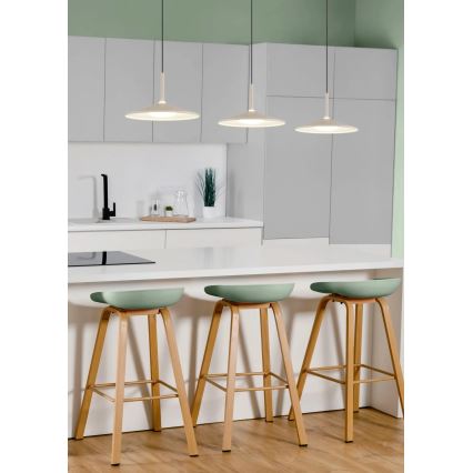 Globo - Lustre LED suspendu par câble LED/24W/230V 4000K crème