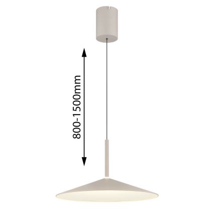 Globo - Suspension LED sur câble/18W/230V 4000K beige