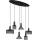 Globo 15648-6H - Suspension à câble JEDD 6xE27/60W/230V noire
