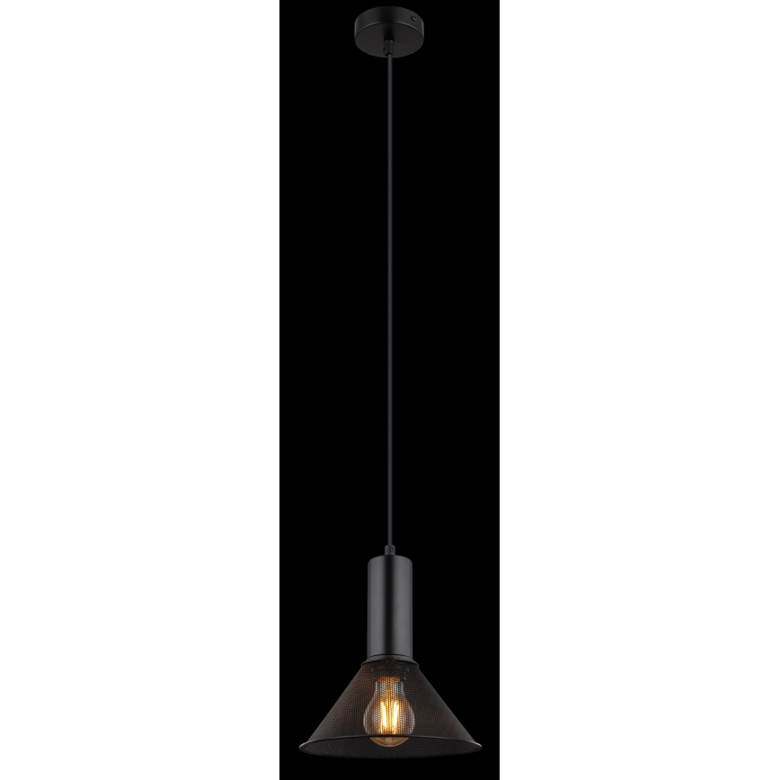 Globo - Suspension filaire 1xE27/60W/230V noir