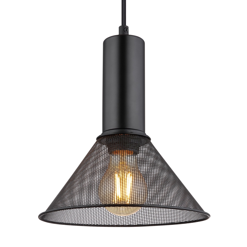 Globo - Suspension filaire 1xE27/60W/230V noir