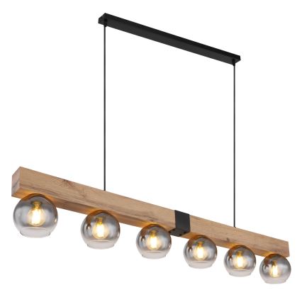 Globo - Suspension sur câble 6xE27/40W/230V