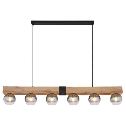 Globo - Suspension sur câble 6xE27/40W/230V