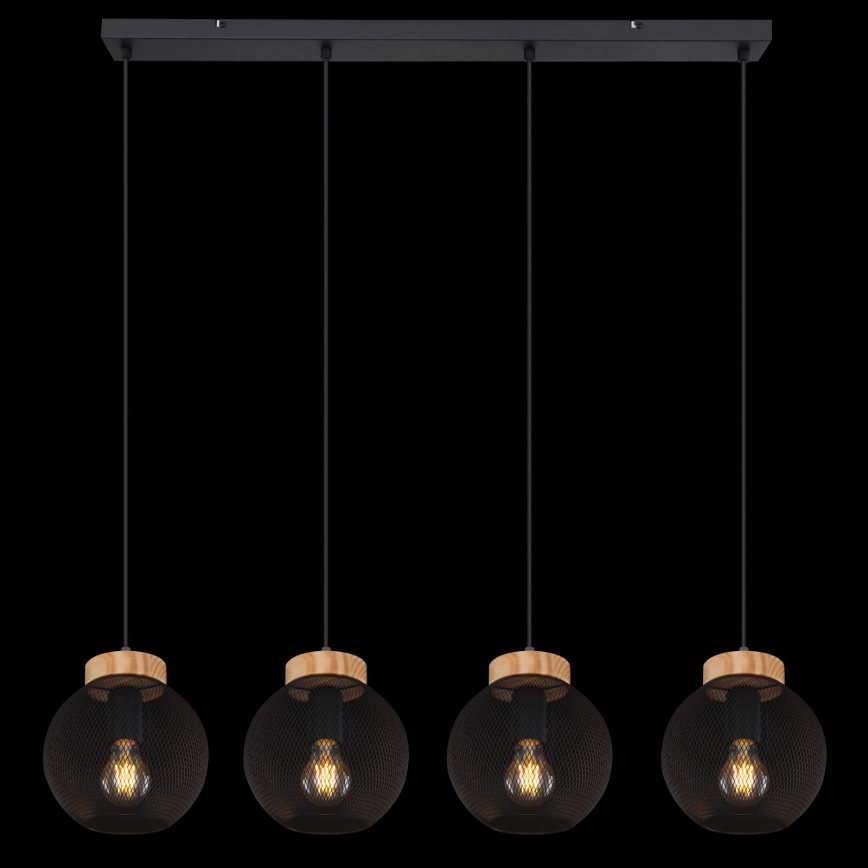 Globo - Suspension sur câble 4xE27/40W/230V
