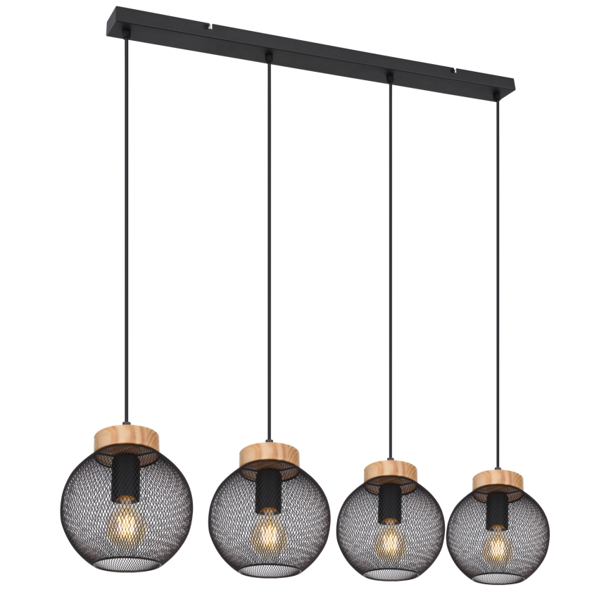 Globo - Suspension sur câble 4xE27/40W/230V