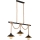 Globo 15690-3H - Suspension sur câble DIANA 3xE27/60W/230V noire