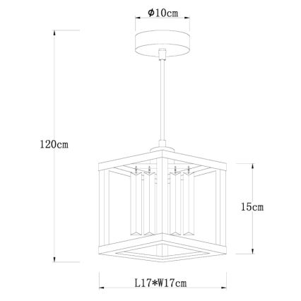 Globo - Suspension filaire 1xE27/40W/230V