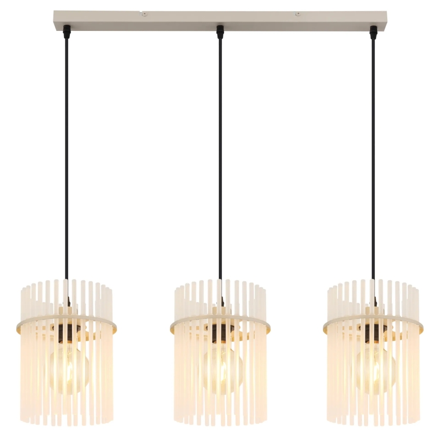 Globo - Suspension sur câble 3xE27/60W/230V